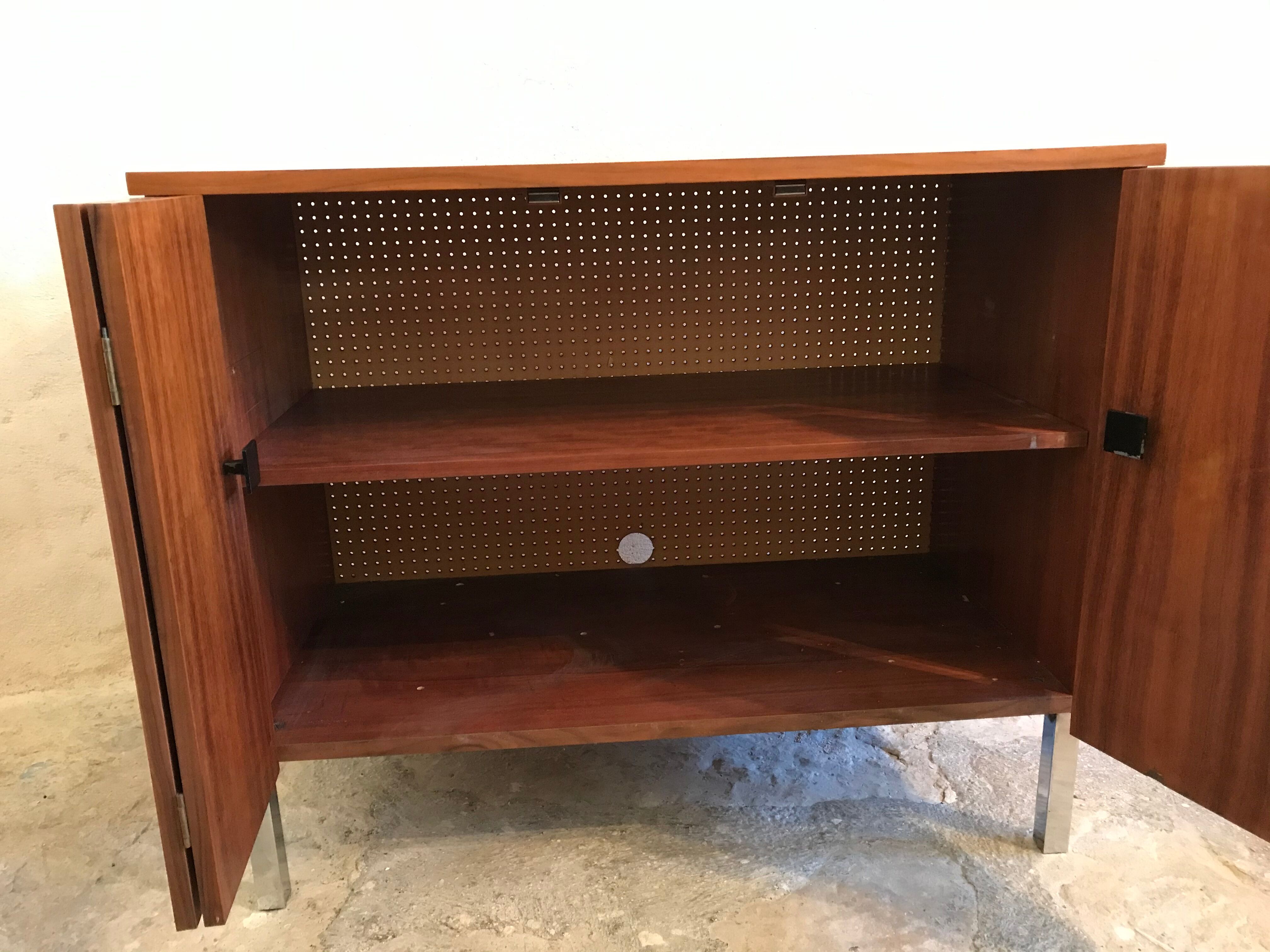 1960's vintage two-door storage unit