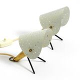 Pair of Mid Century Modern metal brass table and wall lamps by Ernest Igl