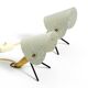 Pair of Mid Century Modern metal brass table and wall lamps by Ernest Igl