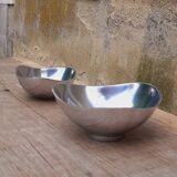 Pair of cast aluminum cups, 1970s