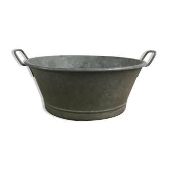 Bassine en zinc ancienne