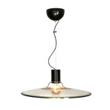 A glass pendant light, Italy 1970s
