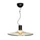 A glass pendant light, Italy 1970s