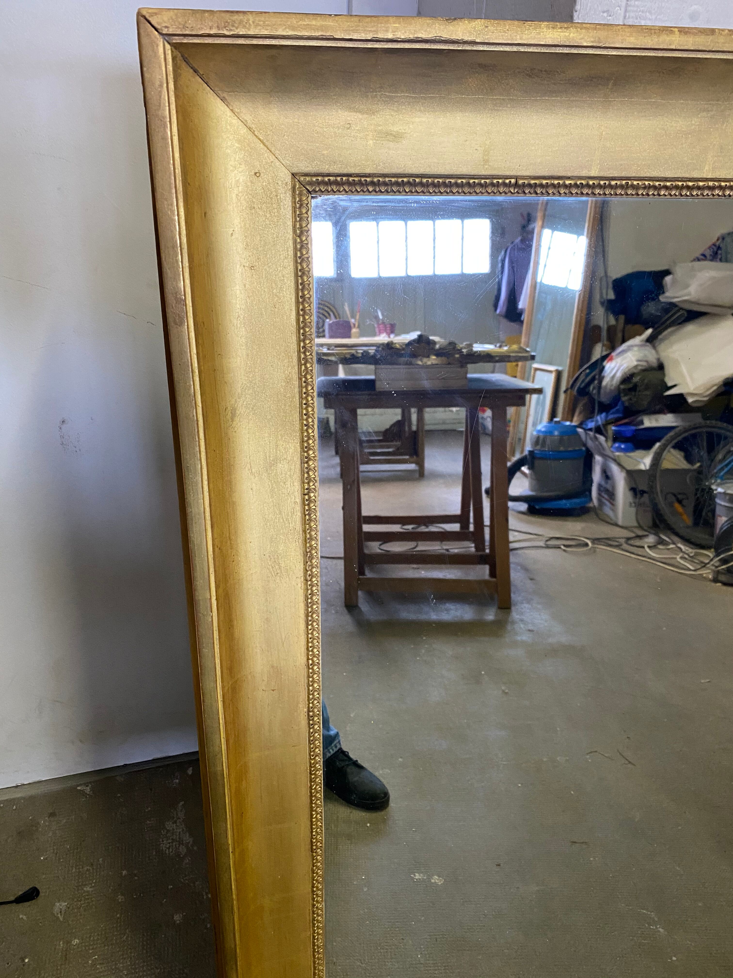 Golden mirror with 19th gold leaf