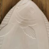 Fish dish Digoin sarreguemines vintage pink