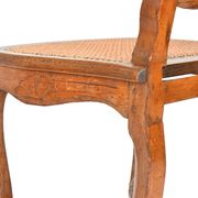 4 caned chairs from the Louis XV period stamped by Charles Delenoncourt.