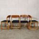 Lot de 4 chaises Baumann Traineau retapissées