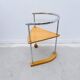 Postmodern chair in chrome and wood, 1980