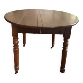 Solid cherry wood table with extension