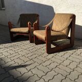 Vintage Lounge Armchair Chair Mid Century 80s Czechoslovakia