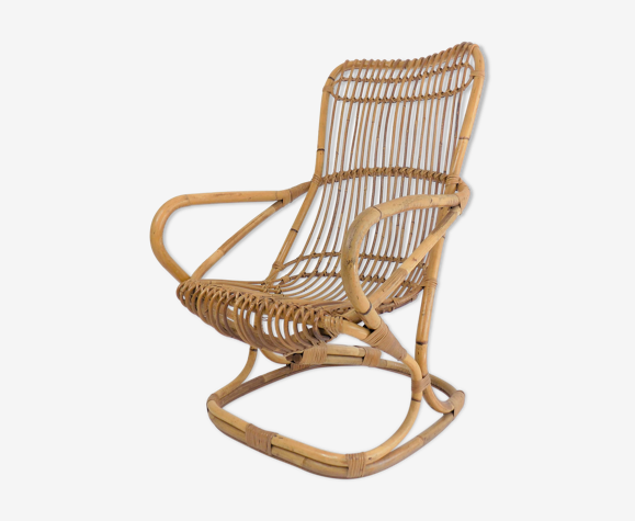 Bamboo & rattan armchair