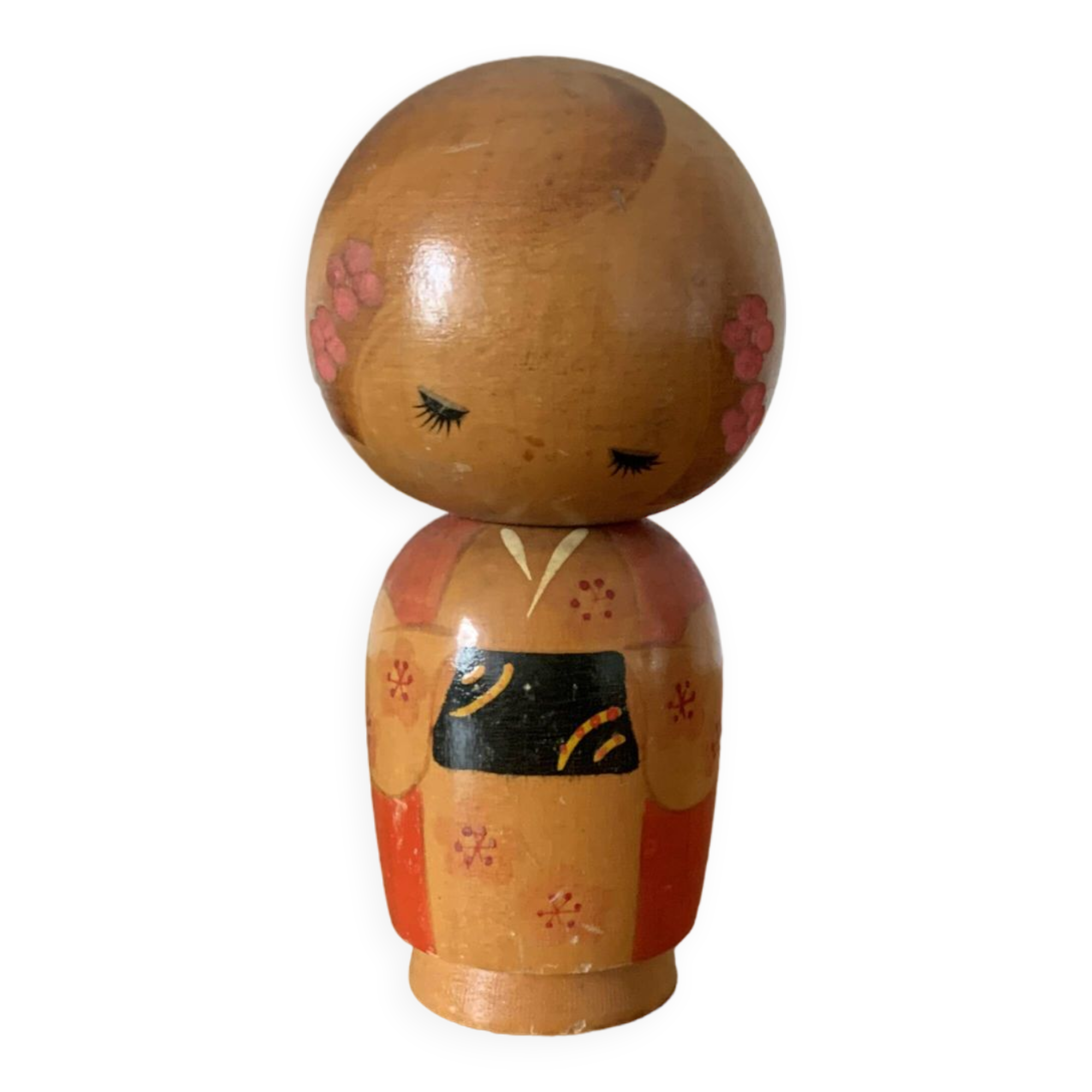 Poupée japonaise Kokeshi - 14 cm - Made in Japan