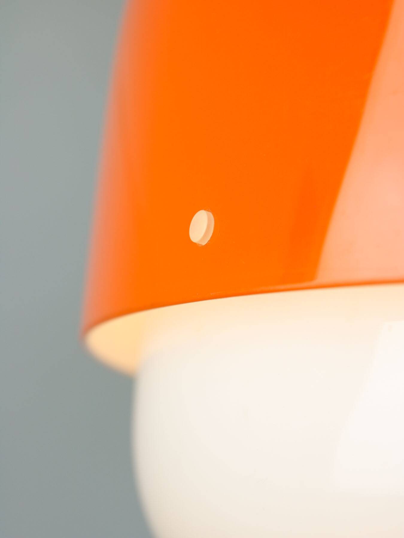 Rare XXL Orange Medusa Pendant Lamp from Guzzini, 1970s