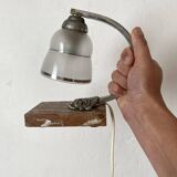 Art deco night light with marble base