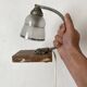Art deco night light with marble base
