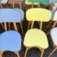 (lot) 14 Heart Compass Multicoloured Chairs