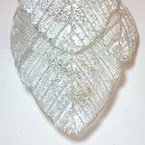 Wall sconce "Mazzega" with Murano glass leaves, Italy 1980