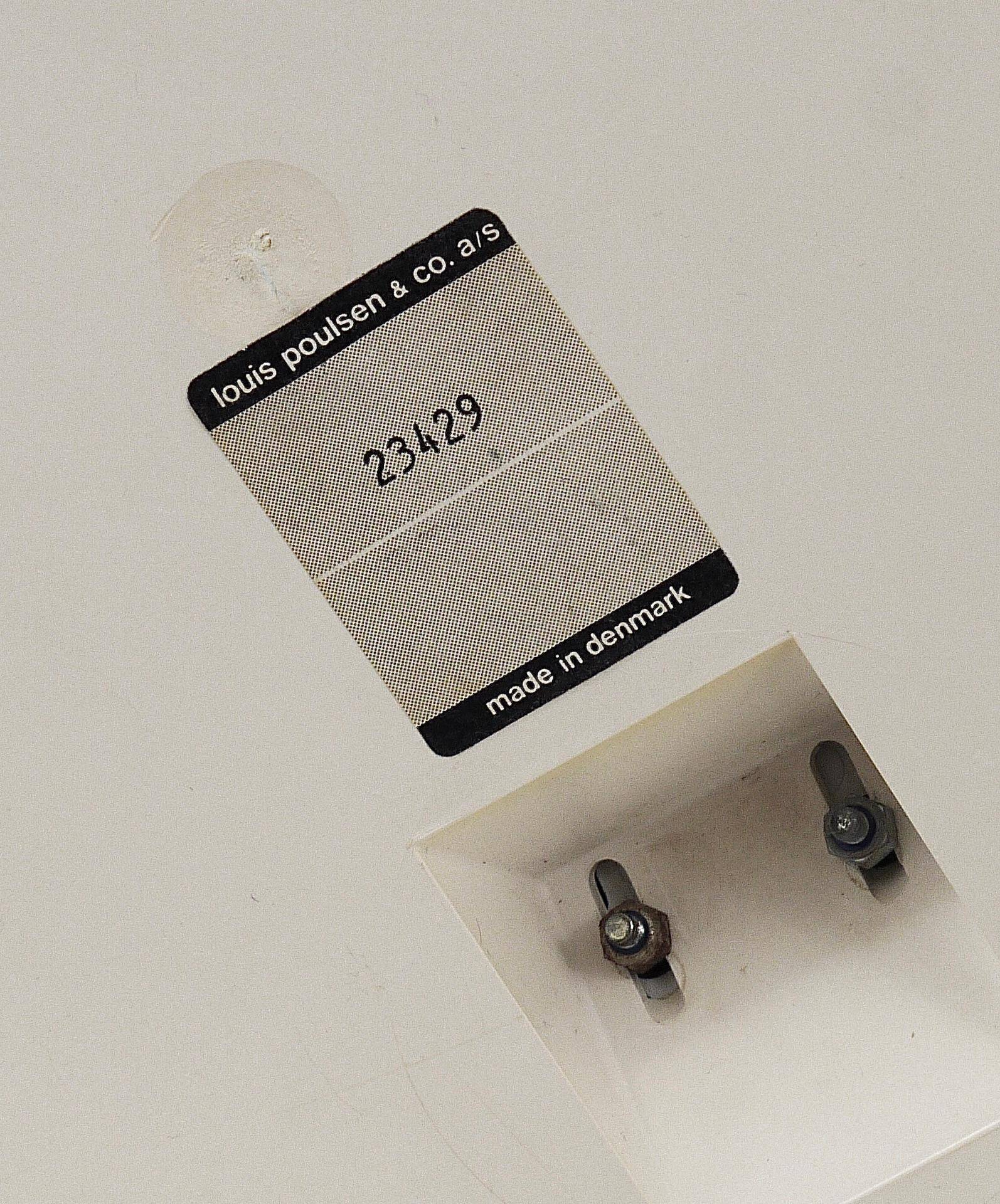 Rare Panthella table lamp by Verner Panton with a chrome base and grey shade.