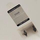 Rare Panthella table lamp by Verner Panton with a chrome base and grey shade.