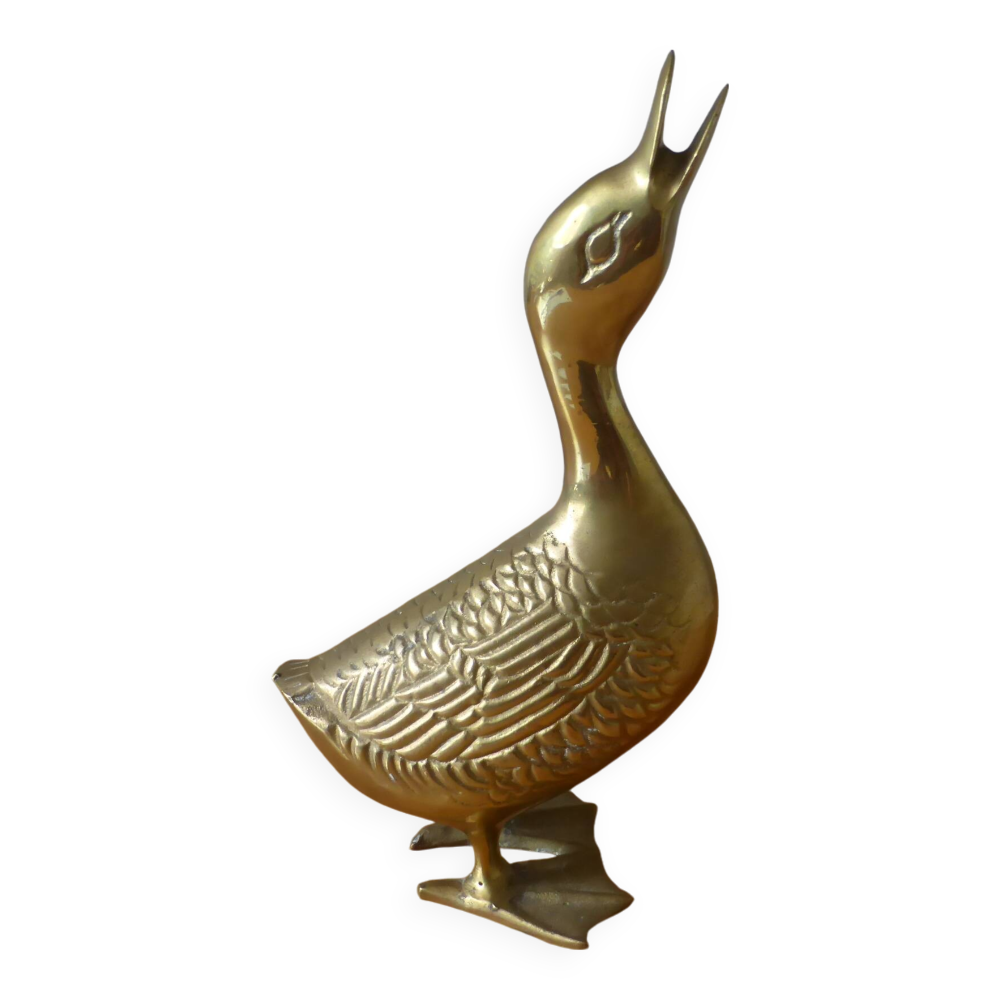 Vintage Brass Duck 240511