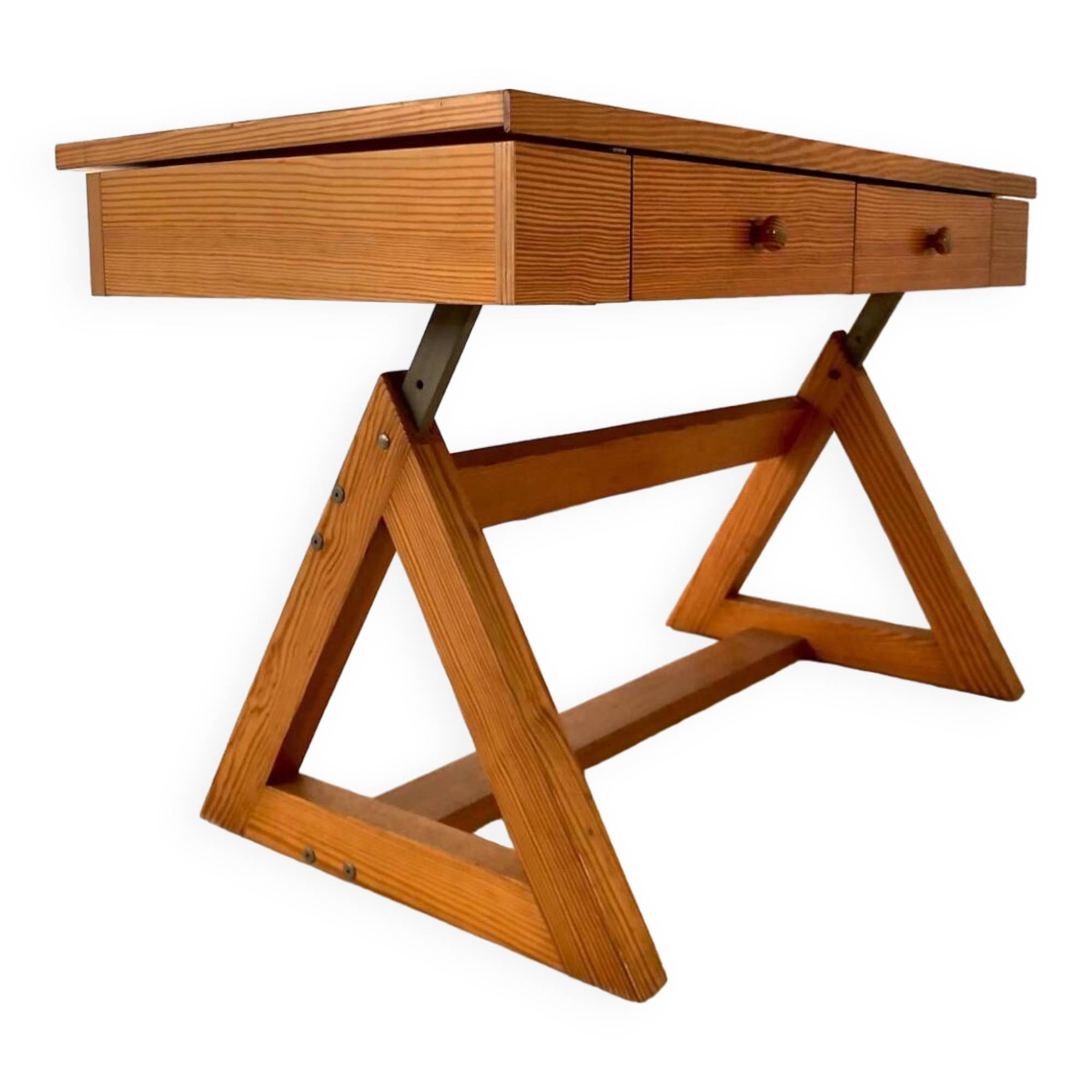 Pine Desk 1979 by Hulsta Germany