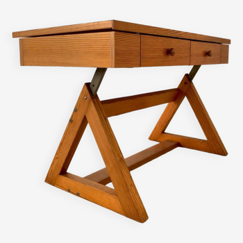 Pine desk 1979 by Hulsta Germany