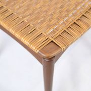 Papercord Stool In Teak By Sigfred Omann Made By Ølholm Møbelfabrik From 1960s
