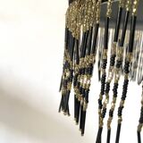 Vintage opaline and pearl pendant light