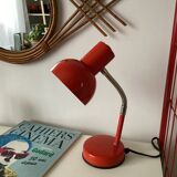 Red metal lamp