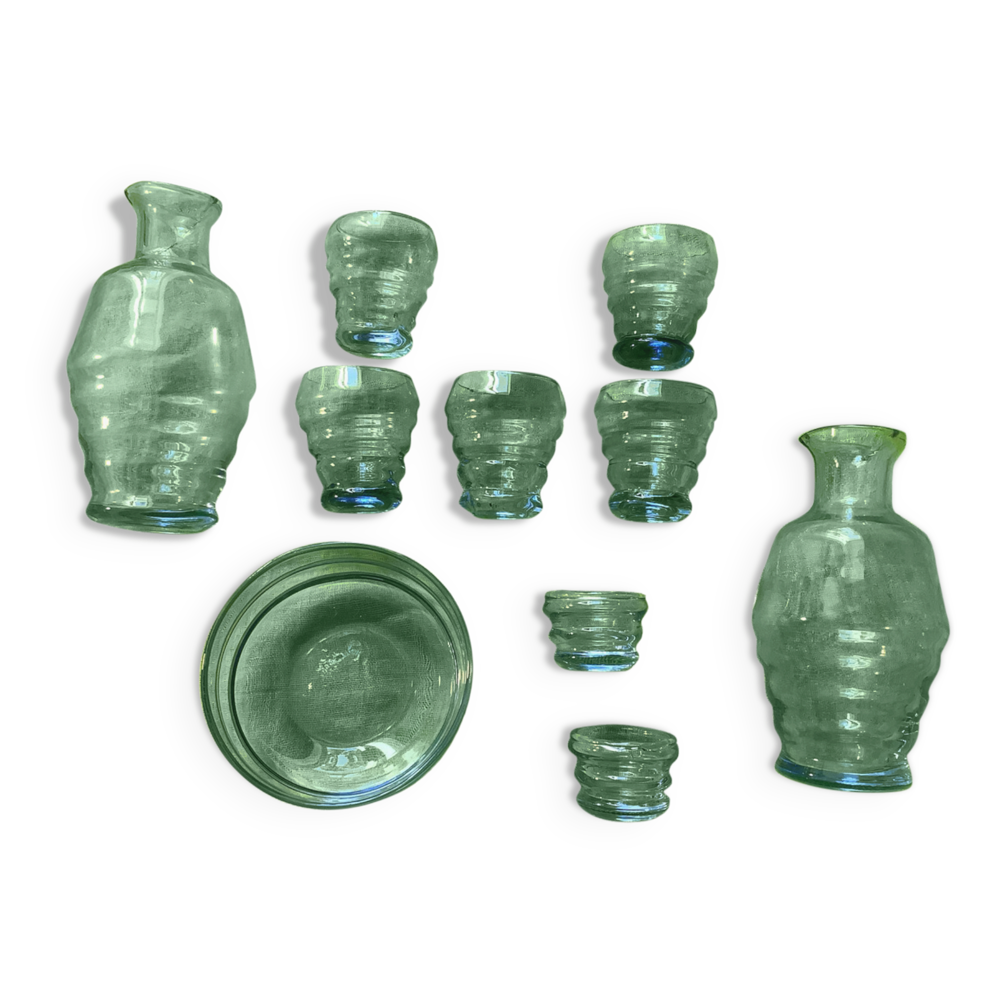 Vintage 1930s glass doll's dinette