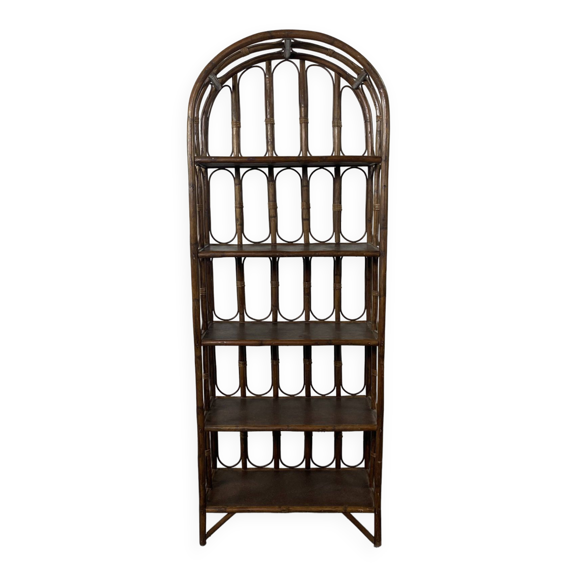 Rattan shelf