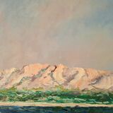 View of Mont Rose in Marseille - Oil on canvas
