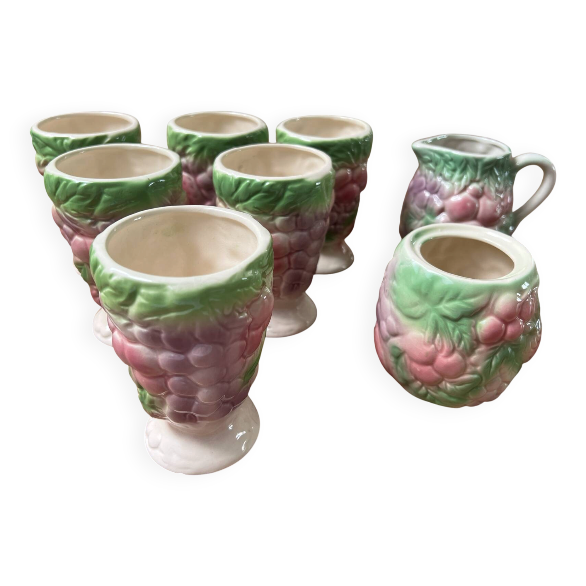 Mazagran coffee service in earthenware