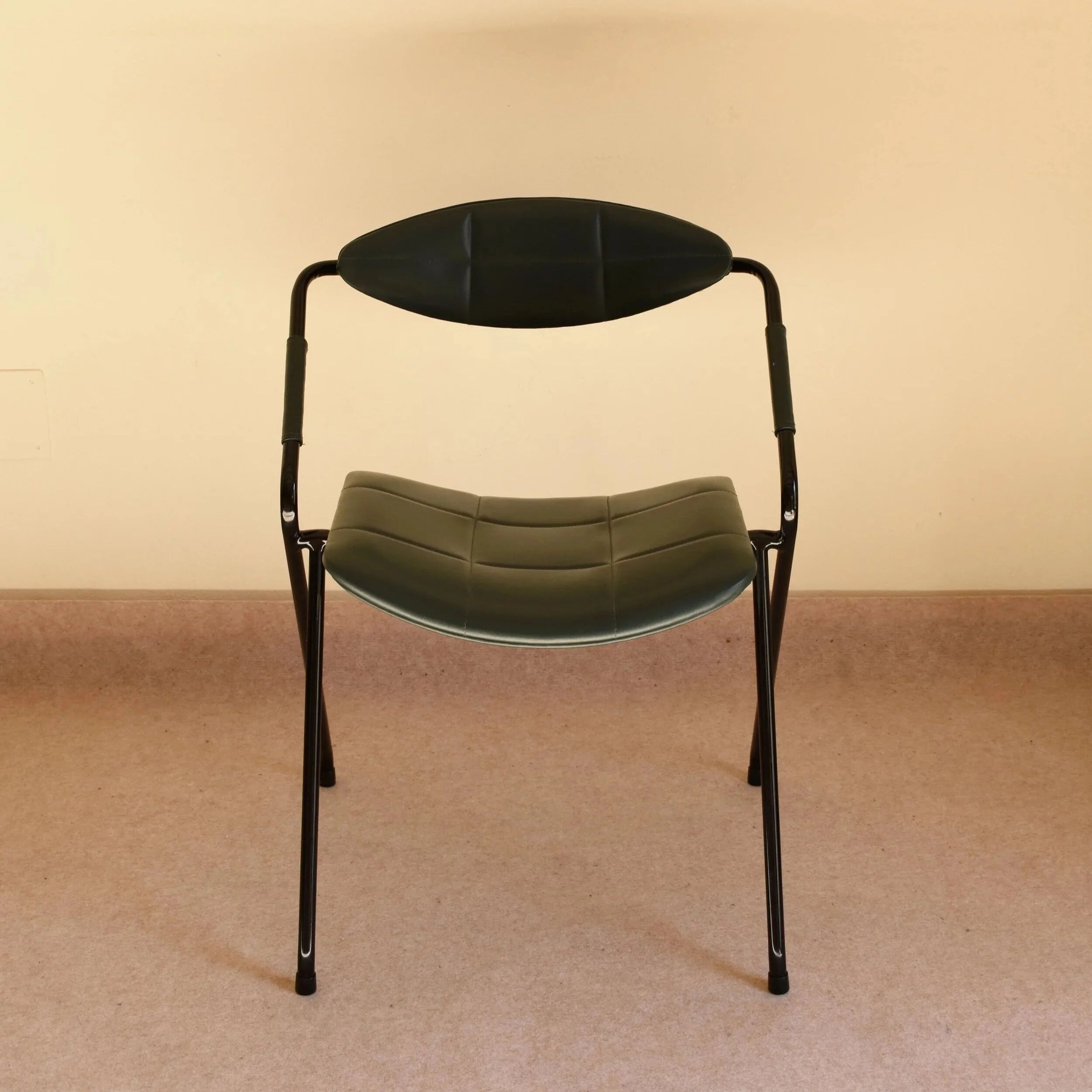 Set of three "Rugby" model chairs by Gilbert Steiner for Steiner, 1962.
