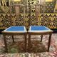 2 chaises art deco assise tissu