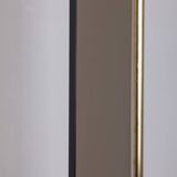 Vintage 1980s floor lamp in gold-plated brass and glass, designed by Relux