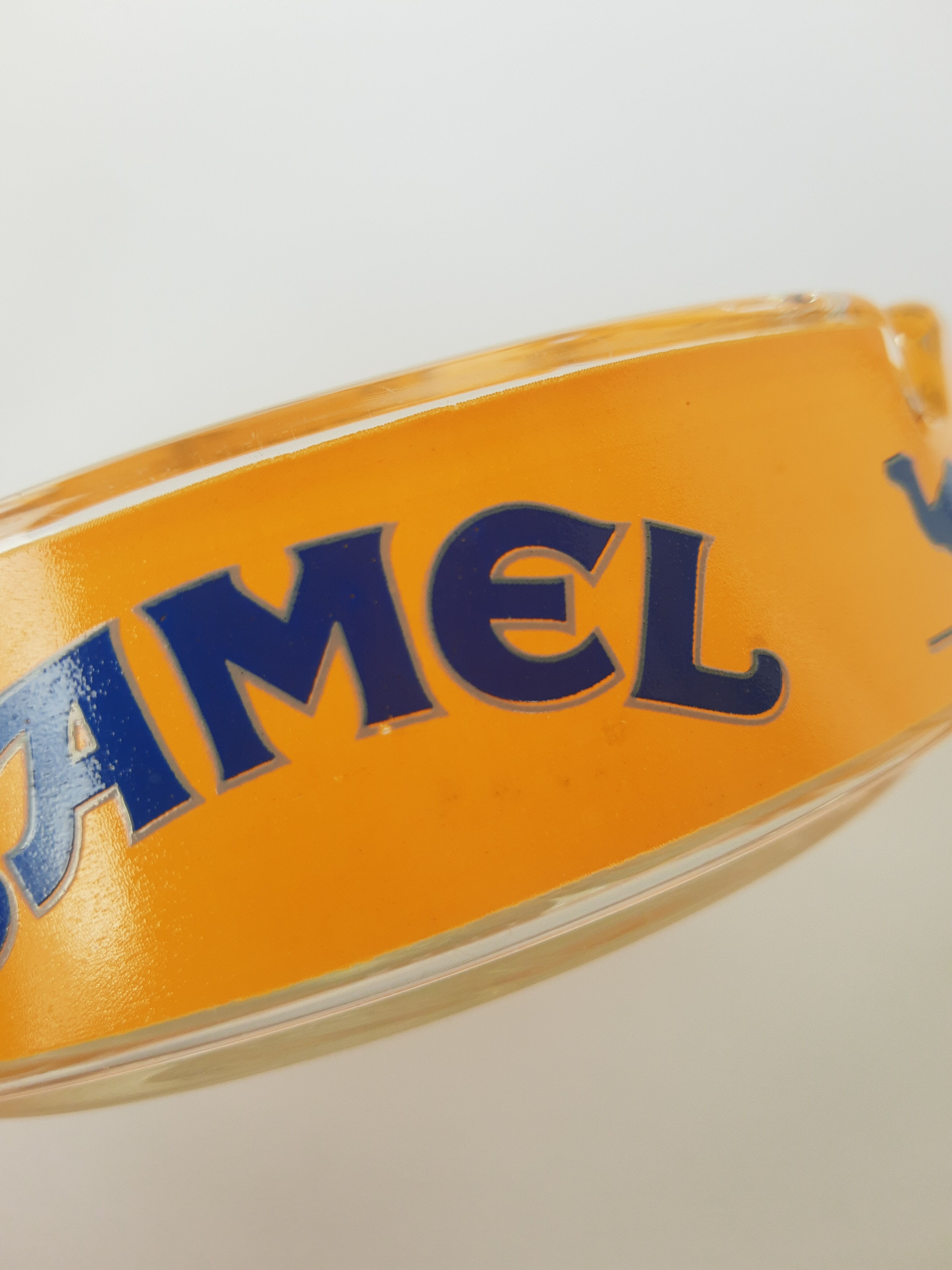 Camel advertising ashtray in vintage France glass