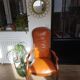 Fauteuil Voltaire en cuir