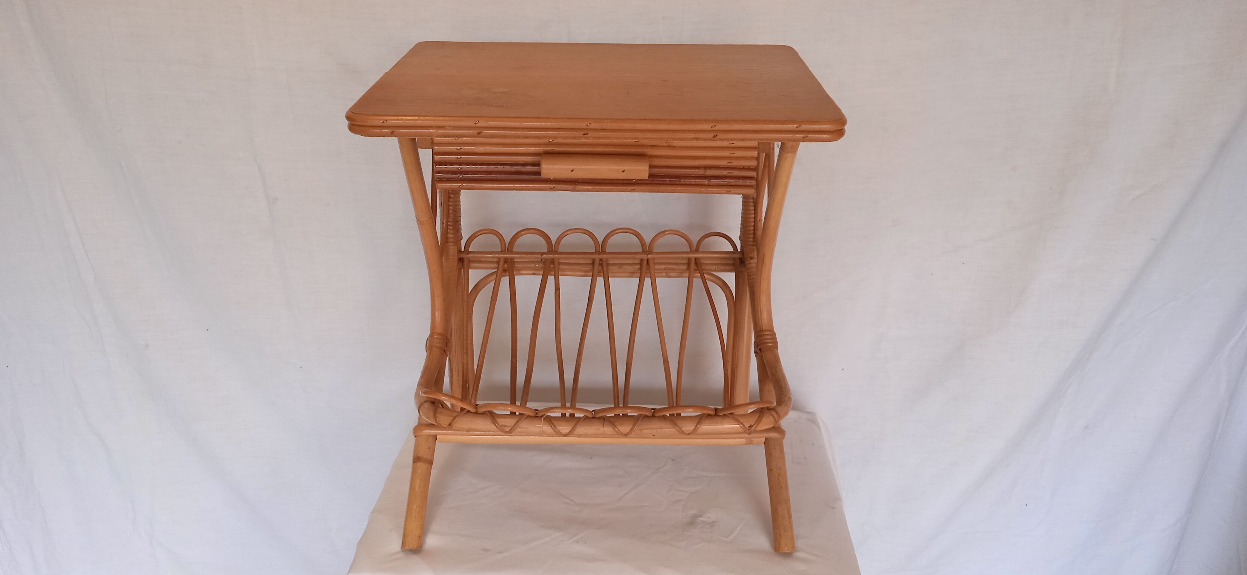 Rattan bedside
