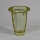 Art Deco thick glass vase with folded edge, 1950s