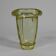Art Deco thick glass vase with folded edge, 1950s