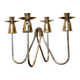 Chandelier suédois vintage en chrome