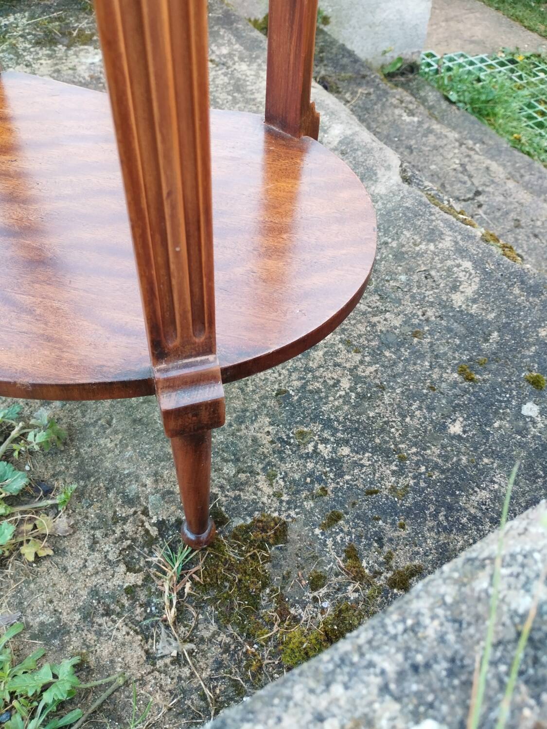 Chevet ancien style louis xvi plateau marbre