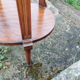 Old Louis XVI style bedside table marble top