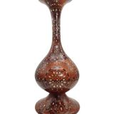 Luxurious Vase in Thuya Wood and Mother-of-Pearl
