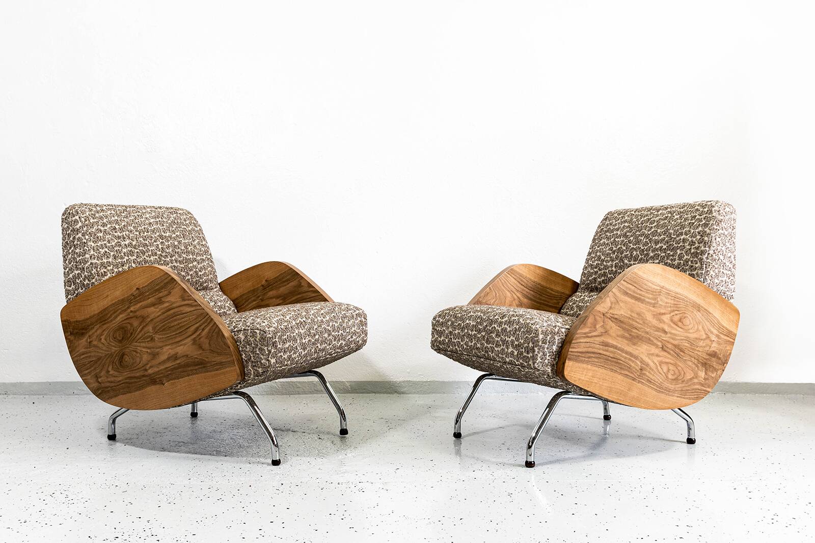 Fauteuils, Modèle "360" par Janusz Rozanski, Pologne, années 1950, Ensemble de 2