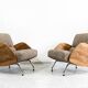 Fauteuils, Modèle "360" par Janusz Rozanski, Pologne, années 1950, Ensemble de 2