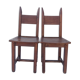 Lot 2 chaise en bois
