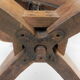 Oak office chair with spring mechanism and armrests