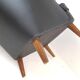 Armchair Artifort model Theo Ruth black leather skaï